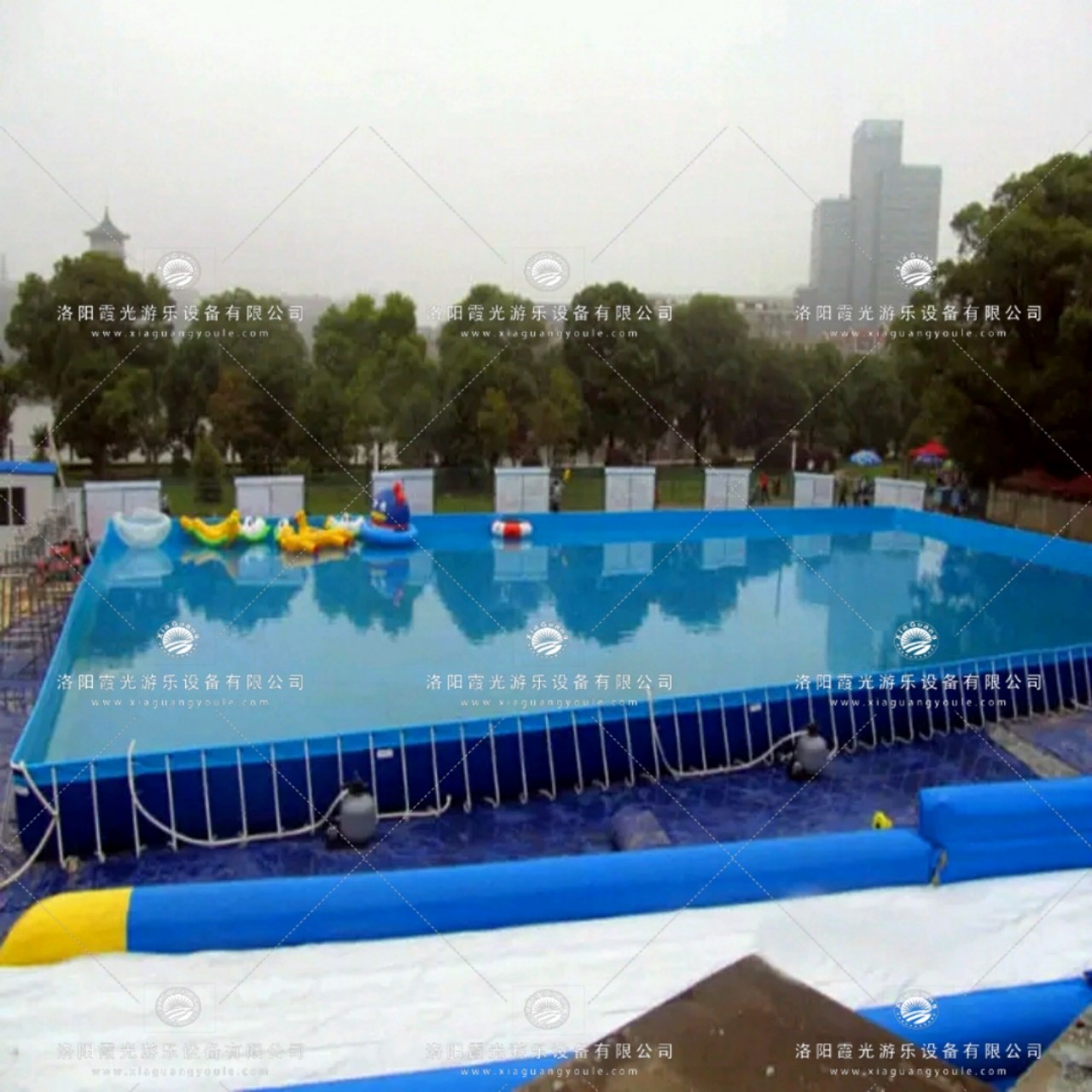 三亚大型支架游泳池